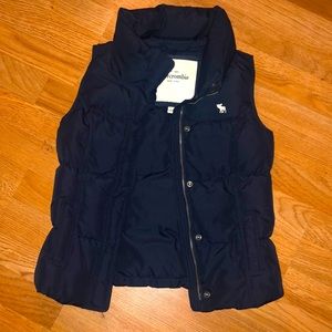 Abercrombie blue puff vest